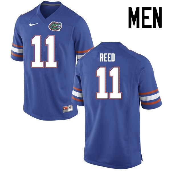 NCAA Florida Gators Jordan Reed Men's #11 Nike Blue Stitched Authentic College Football Jersey EUC3364DE